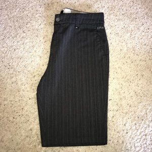 HSS Grey Pin Stripe Shorts Size 34